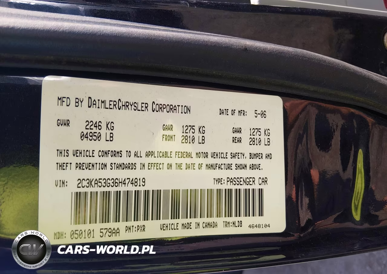 2006 Chrysler 300 Touring VIN:2C3KA53G36H474819 - 9
