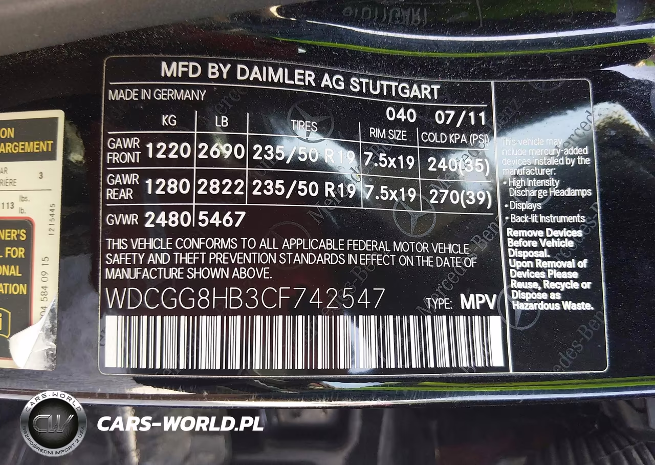 2012 Mercedes-Benz Glk 350 4Matic VIN:WDCGG8HB3CF742547 - 9