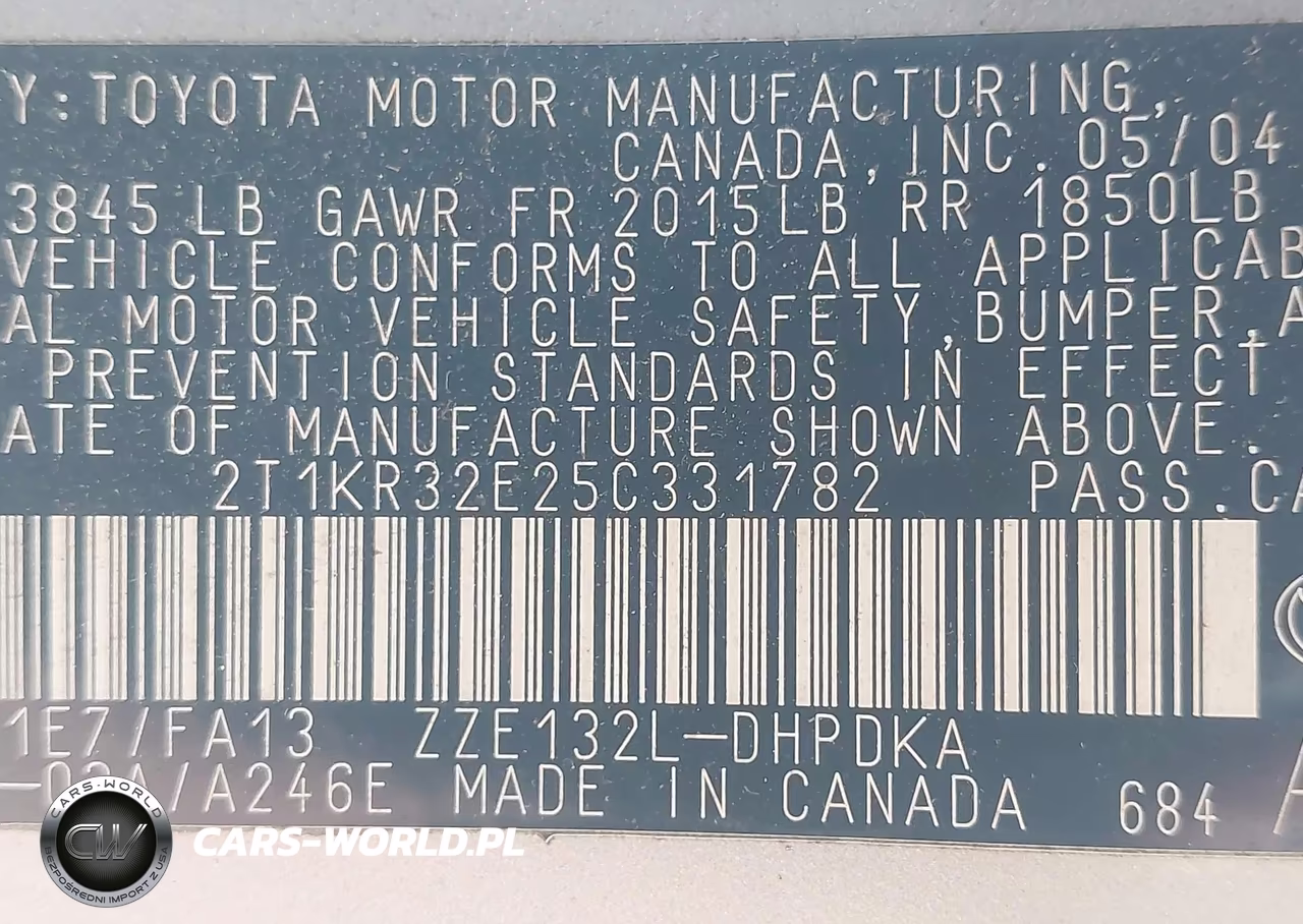 2005 Toyota Matrix VIN:2T1KR32E25C331782 - 9