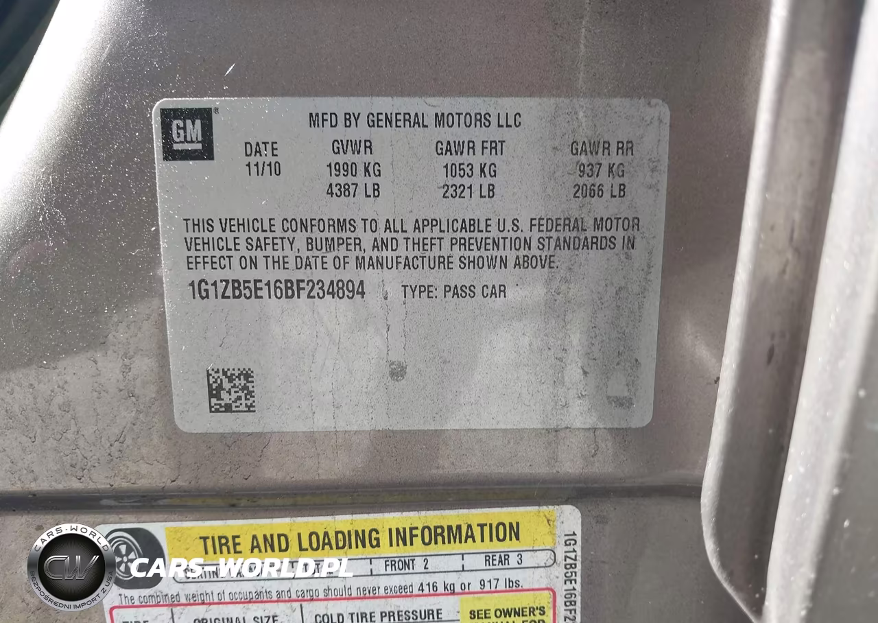 2011 Chevrolet Malibu Ls VIN:1G1ZB5E16BF234894 - 9