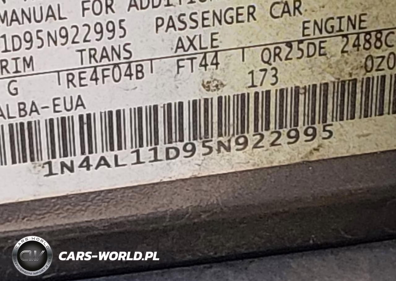 2005 Nissan Altima 2.5 S VIN:1N4AL11D95N922995 - 9