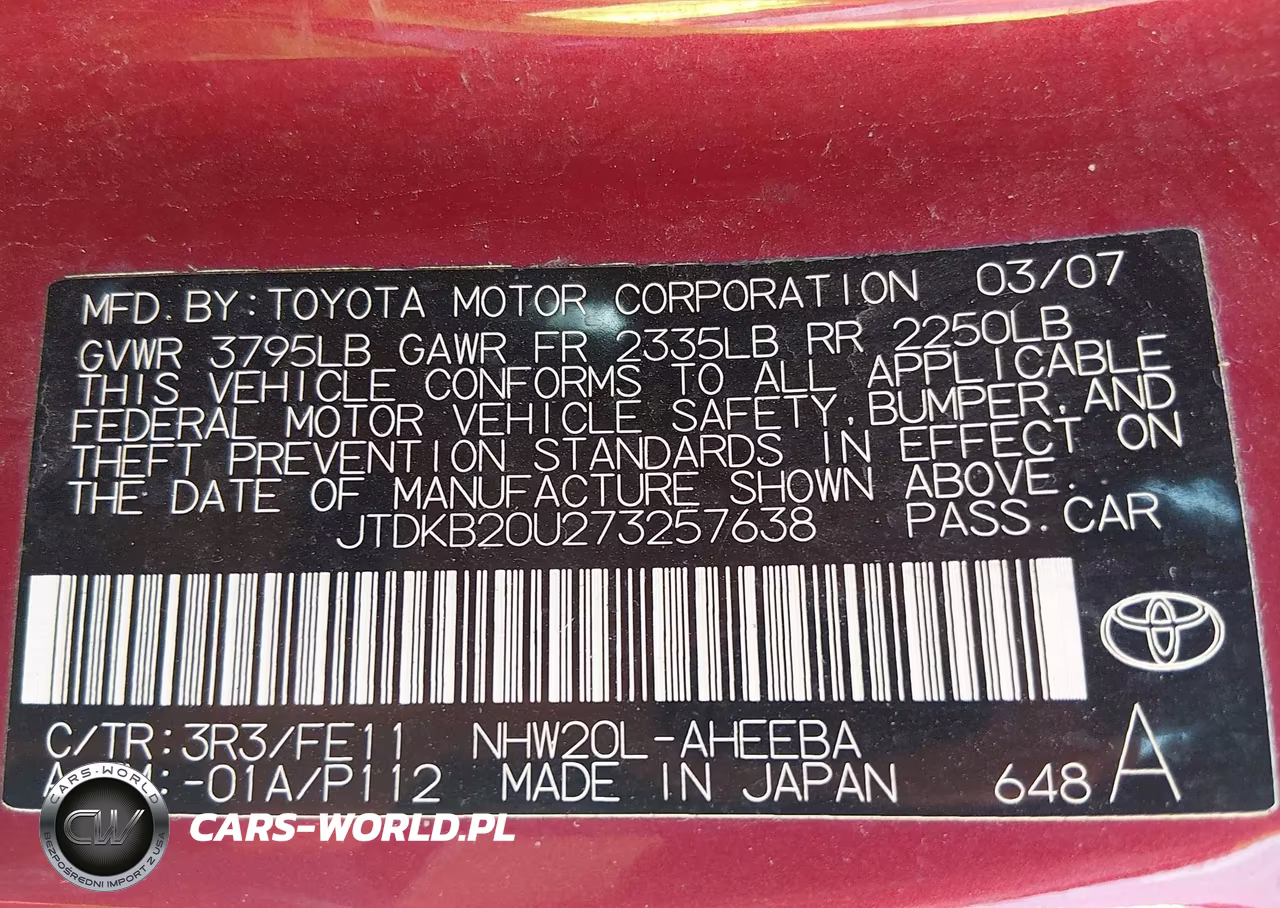2007 Toyota Prius VIN:JTDKB20U273257638 - 9