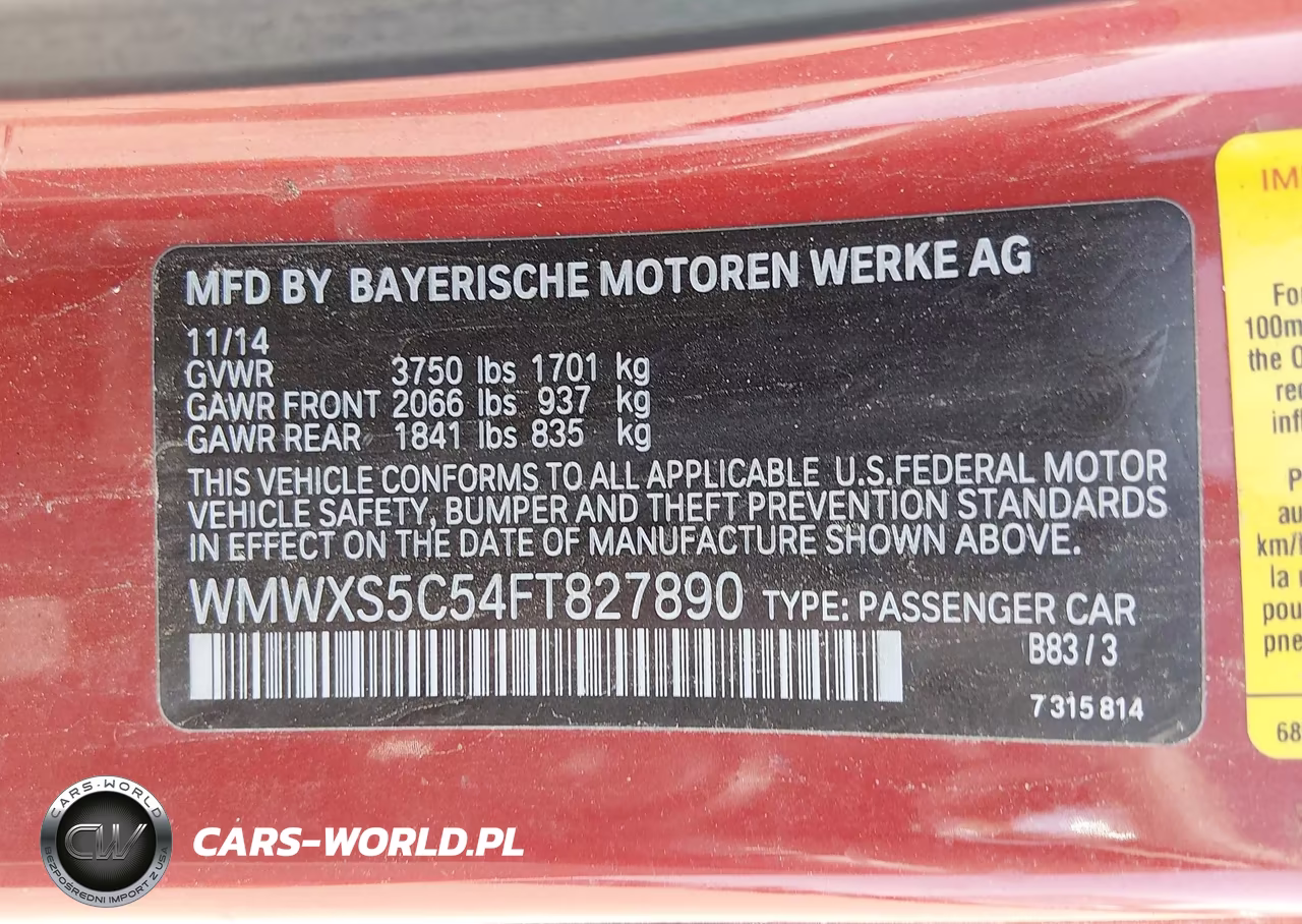 2015 Mini Hardtop Cooper VIN:WMWXS5C54FT827890 - 9