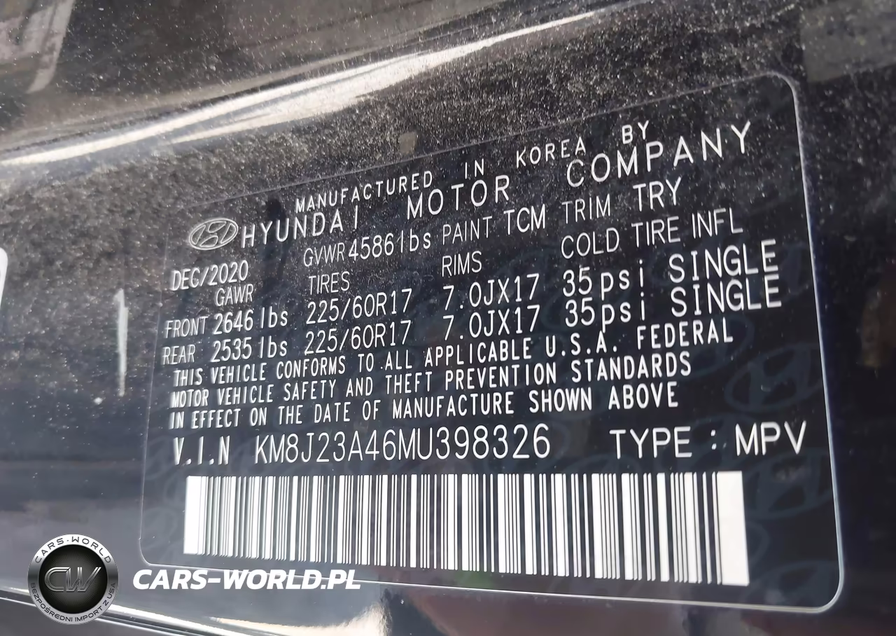 2021 Hyundai Tucson Se VIN:KM8J23A46MU398326 - 9