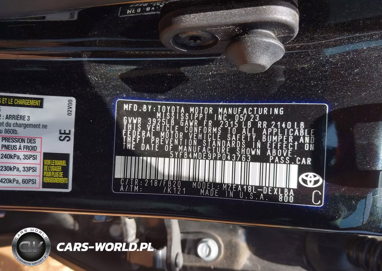 2023 Toyota Corolla Le VIN:5YFB4MDE9PP043763 - 9