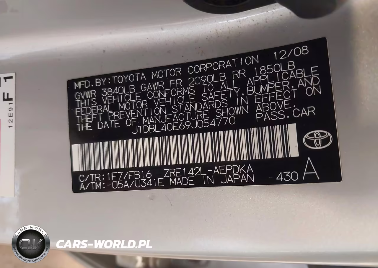 2009 Toyota Corolla Le VIN:JTDBL40E69J054770 - 9