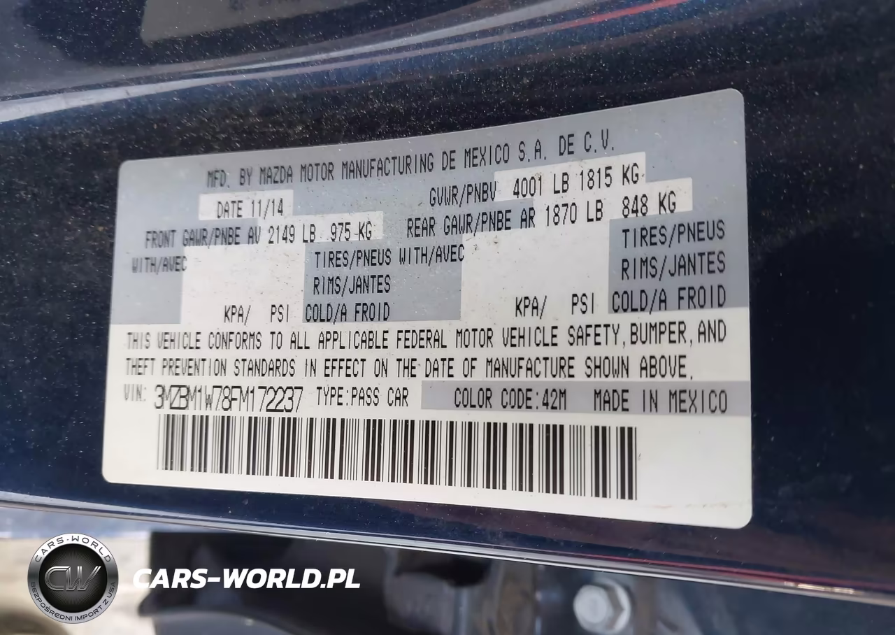 2015 Mazda Mazda3 I Grand Touring VIN:3MZBM1W78FM172237 - 9