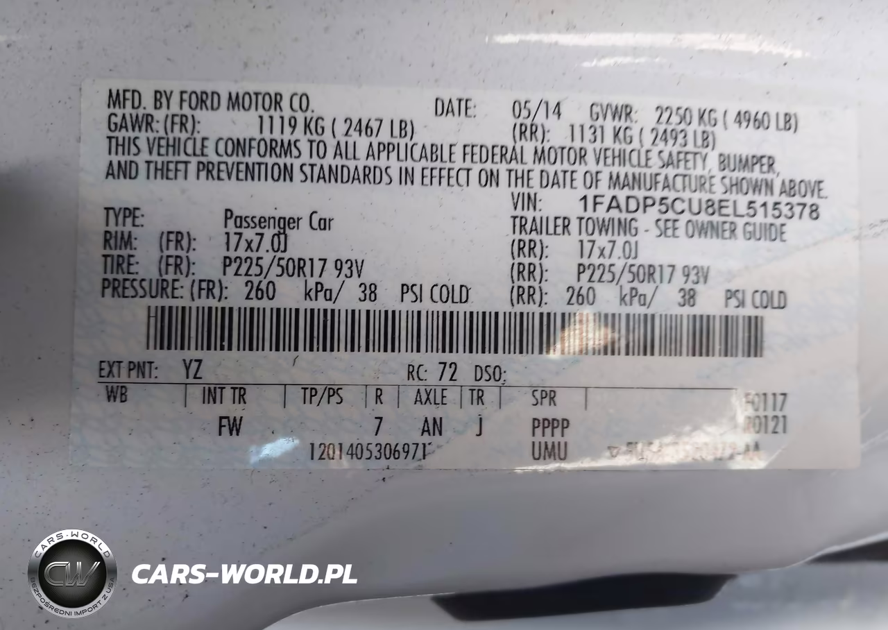 2014 Ford C-Max Energi Sel VIN:1FADP5CU8EL515378 - 9