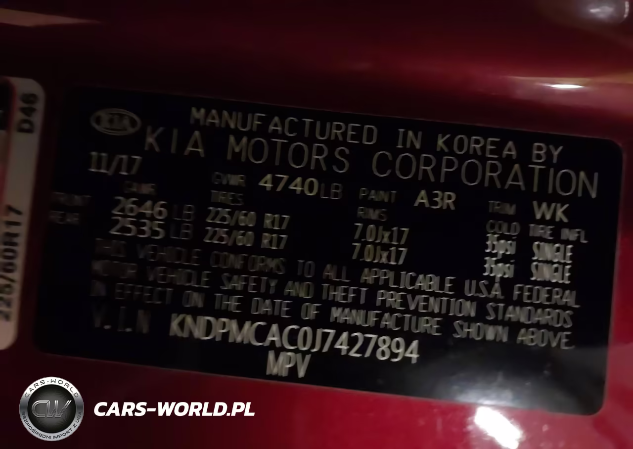 2018 Kia Sportage Lx VIN:KNDPMCAC0J7427894 - 9