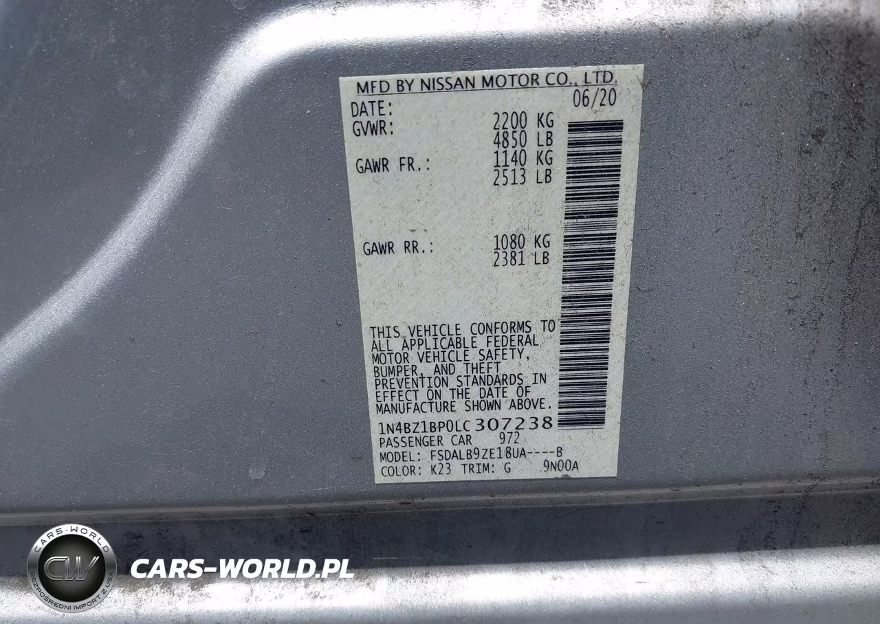 2020 Nissan Leaf S Plus 62 Kwh VIN:1N4BZ1BP0LC307238 - 9