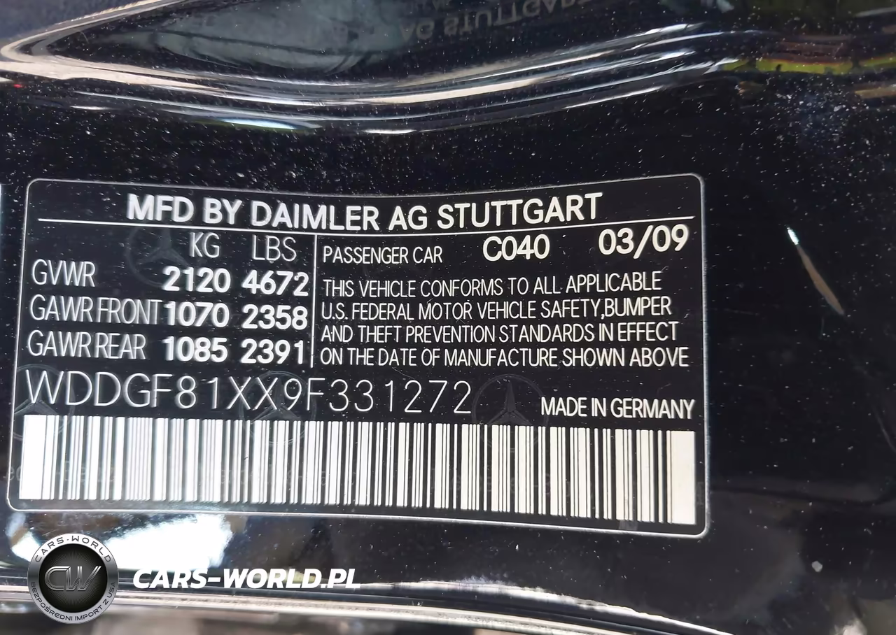 2009 Mercedes-Benz C 300 Luxury 4Matic-Sport 4Matic VIN:WDDGF81XX9F331272 - 9