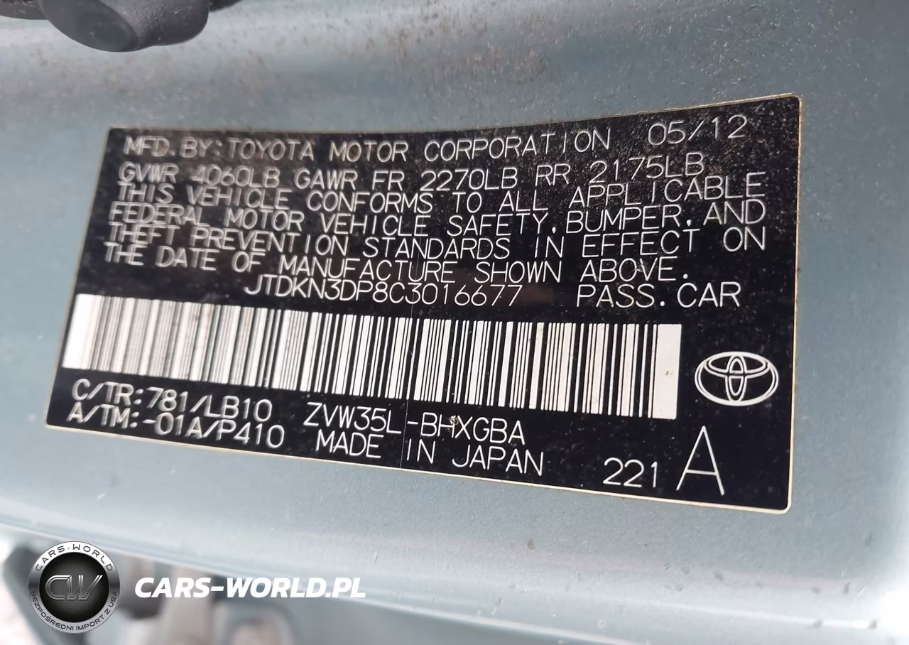 2012 Toyota Prius Plug-In Advanced VIN:JTDKN3DP8C3016677 - 9