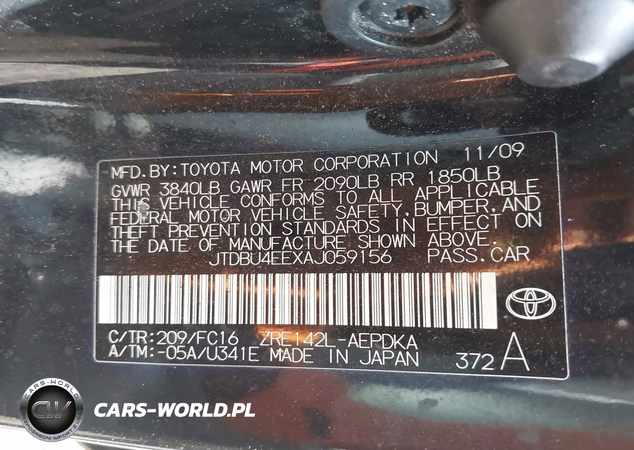 2010 Toyota Corolla Le VIN:JTDBU4EEXAJ059156 - 9