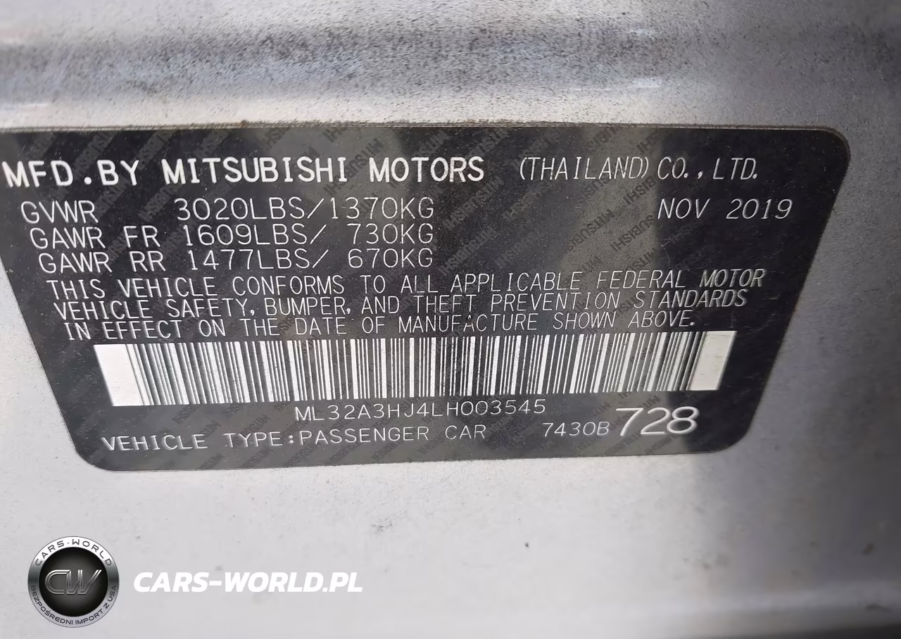 2020 Mitsubishi Mirage Es-Se VIN:ML32A3HJ4LH003545 - 9