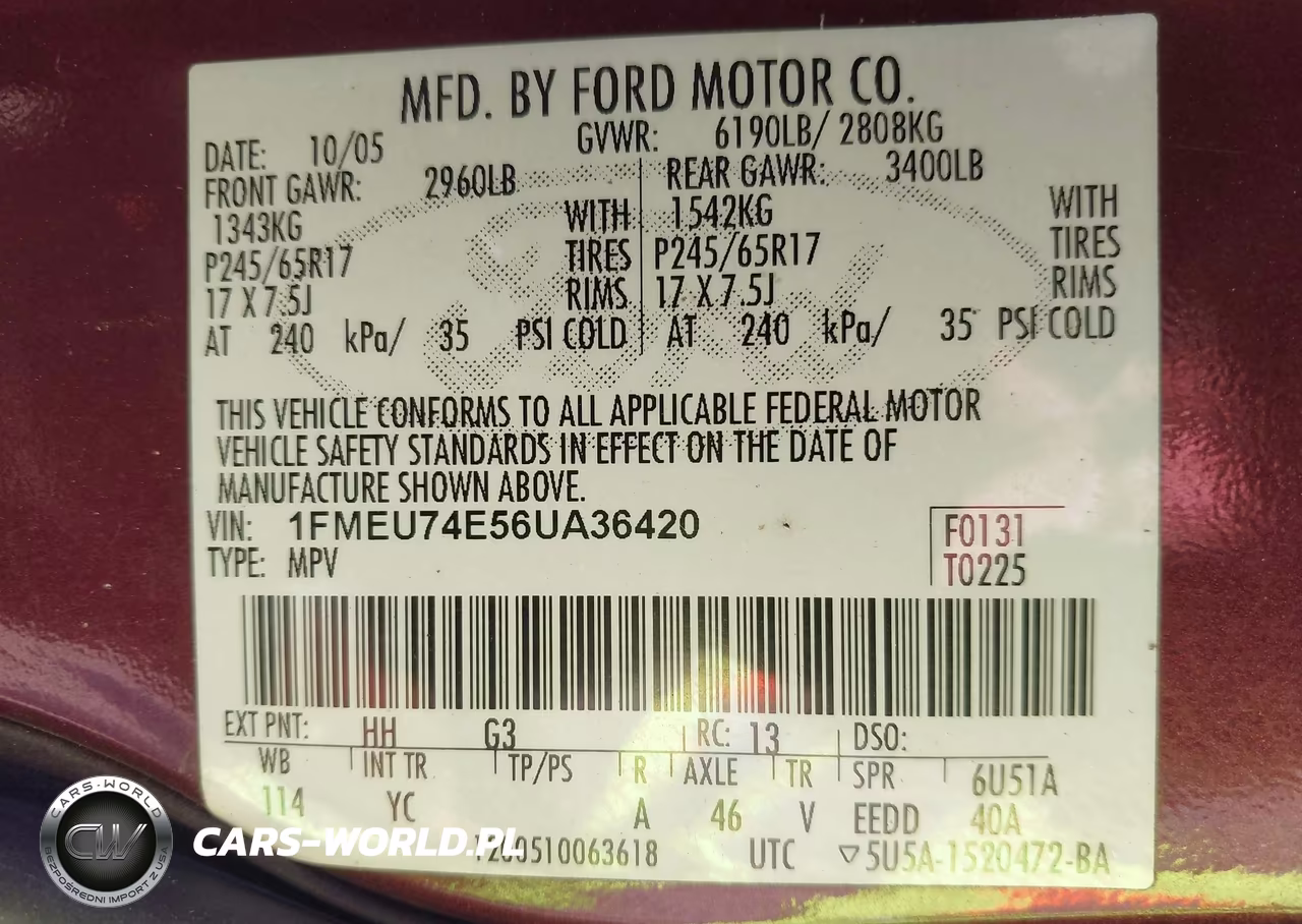 2006 Ford Explorer Eddie Bauer VIN:1FMEU74E56UA36420 - 9