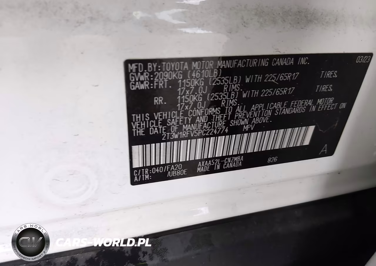 2023 Toyota Rav4 Xle VIN:2T3W1RFV5PC224774 - 9