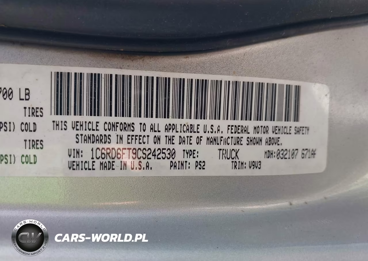 2012 Ram 1500 Express VIN:1C6RD6FT9CS242530 - 9