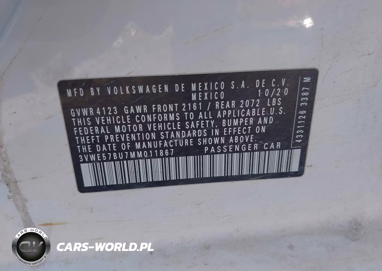 2021 Volkswagen Jetta 1.4T Sel VIN:3VWE57BU7MM011867 - 9