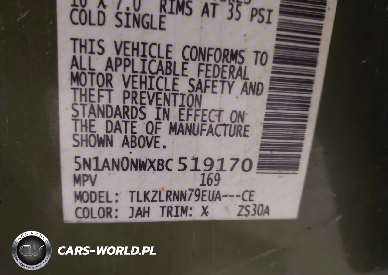 2011 Nissan Xterra S VIN:5N1AN0NWXBC519170 - 9