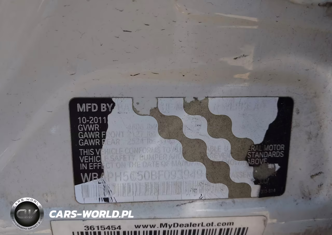 2011 BMW 328I VIN:WBAPH5C50BF093949 - 9
