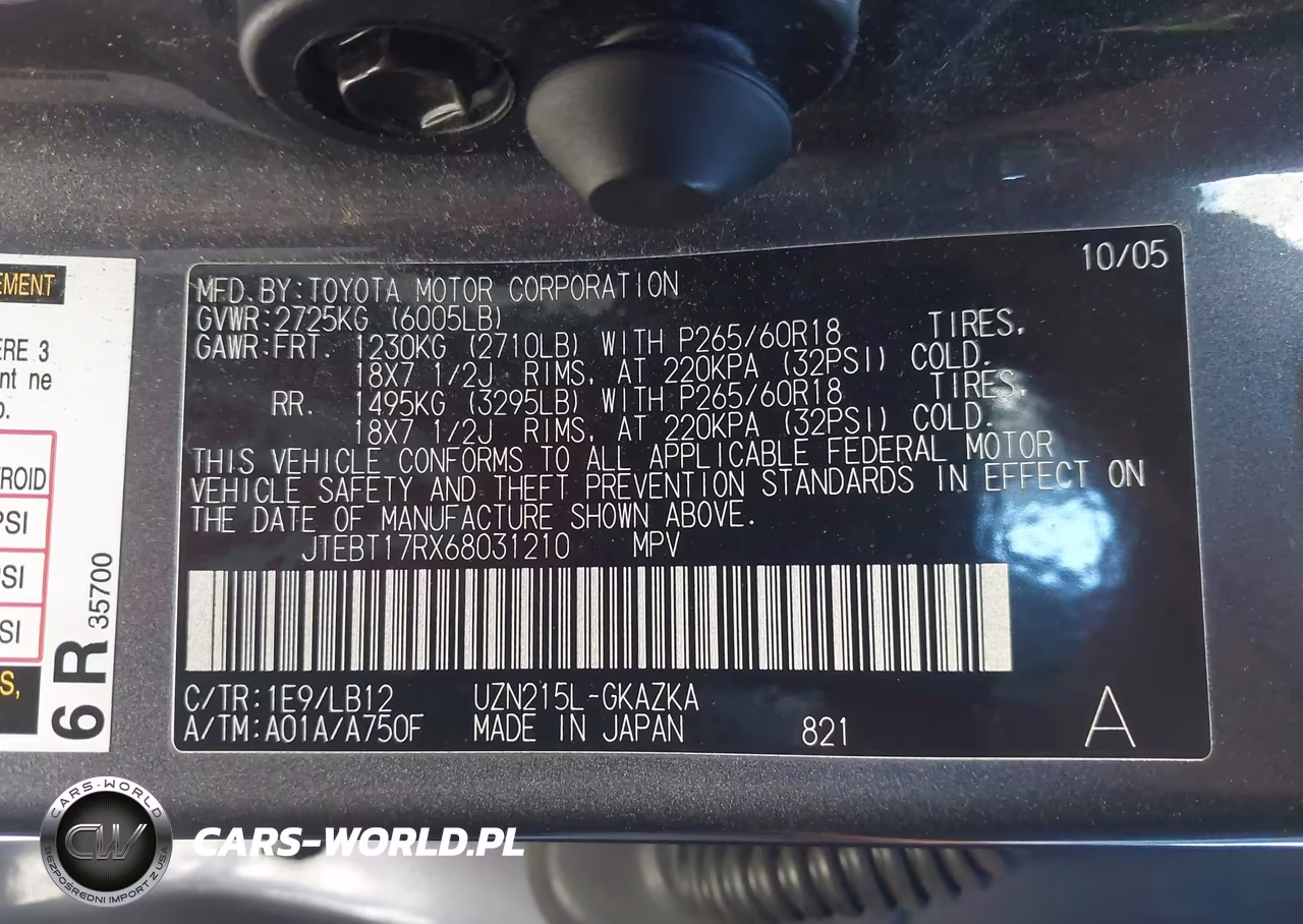 2006 Toyota 4Runner Limited V8 VIN:JTEBT17RX68031210 - 9