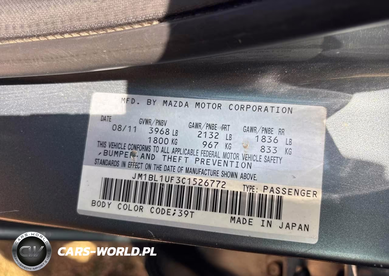 2012 Mazda Mazda3 I Sport VIN:JM1BL1UF3C1526772 - 9