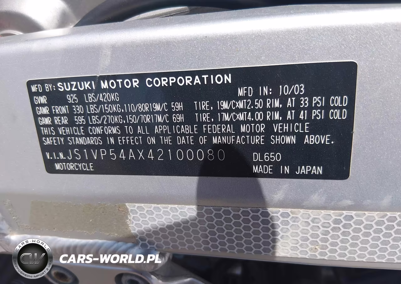 2004 Suzuki Dl650 K VIN:JS1VP54AX42100080 - 10