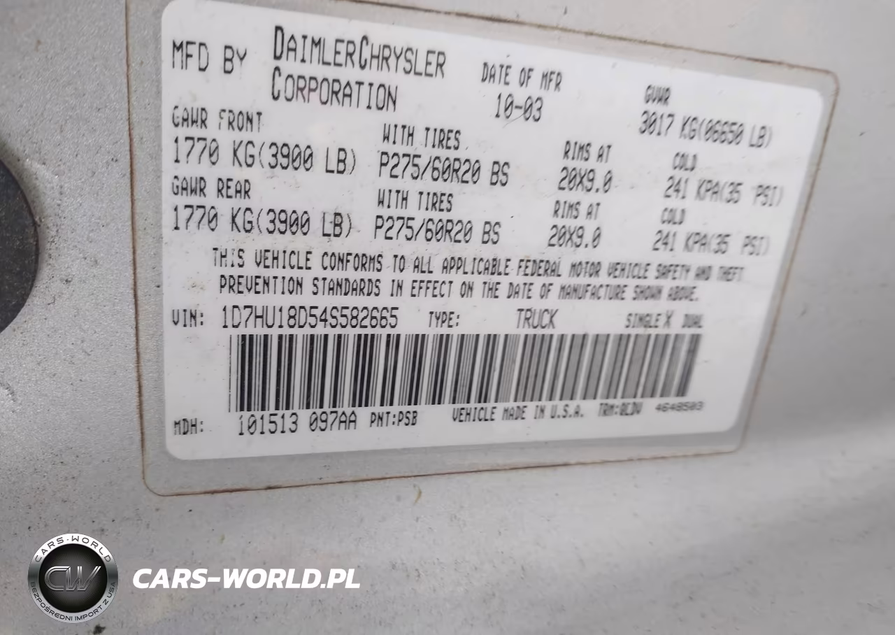 2004 Dodge Ram 1500 Slt-Laramie VIN:1D7HU18D54S582665 - 9