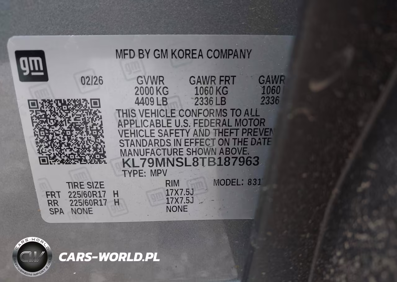 2026 Chevrolet Trailblazer Awd Ls VIN:KL79MNSL8TB187963 - 9