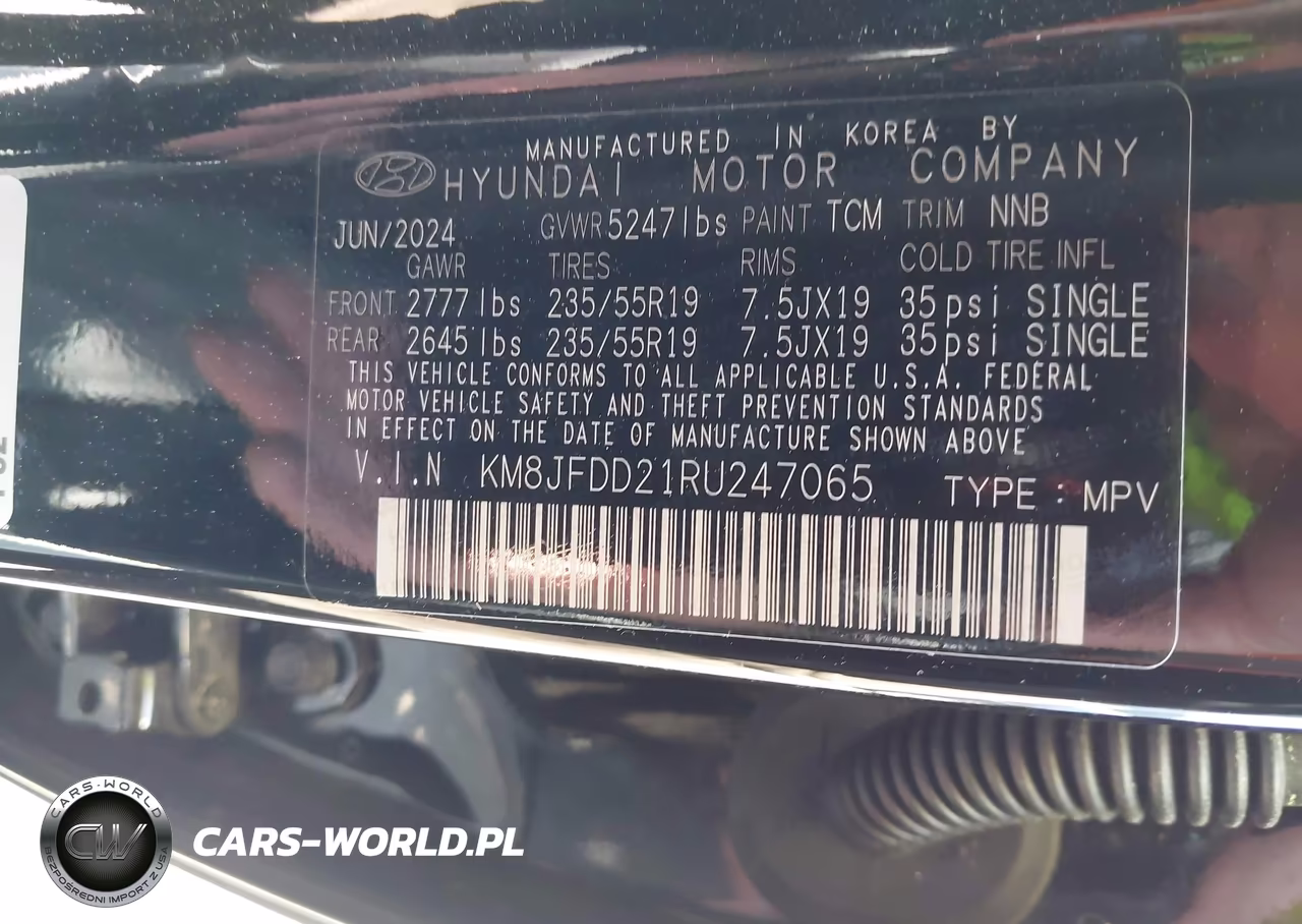 2024 Hyundai Tucson Plug-In Hybrid Limited VIN:KM8JFDD21RU247065 - 9