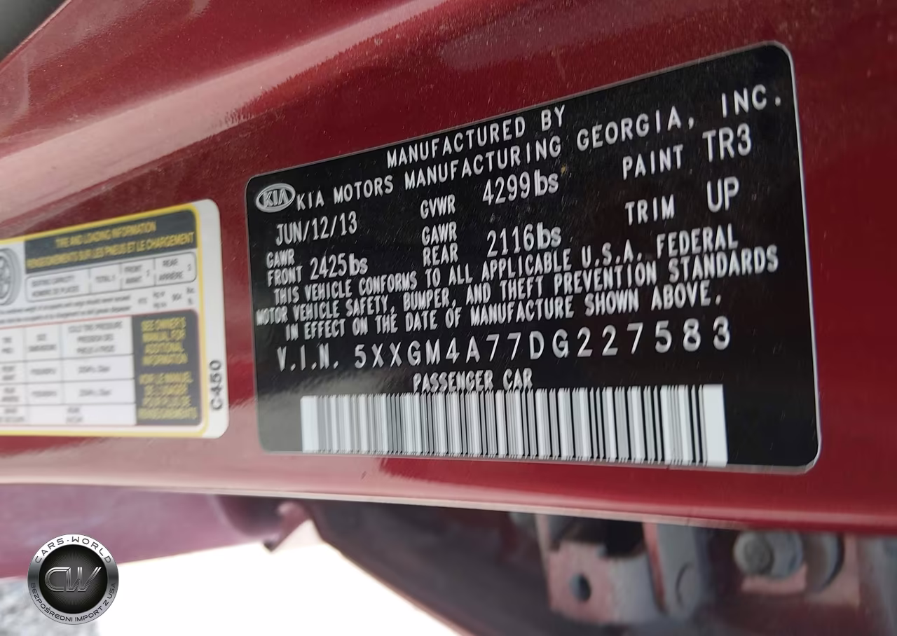 2013 Kia Optima Lx VIN:5XXGM4A77DG227583 - 9