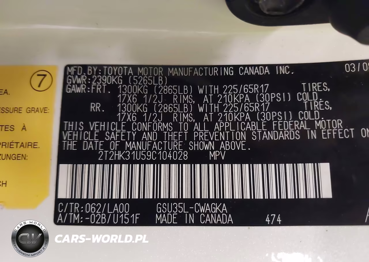 2009 Lexus Rx 350 VIN:2T2HK31U59C104028 - 9