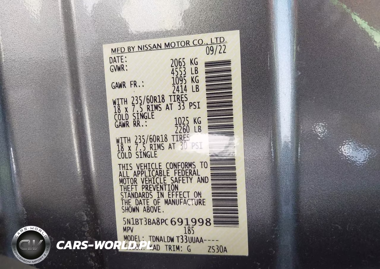 2023 Nissan Rogue Sv Fwd VIN:5N1BT3BA8PC691998 - 9
