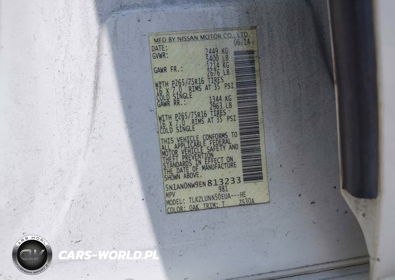 2014 Nissan Xterra Pro-4X VIN:5N1AN0NW9EN813233 - 9