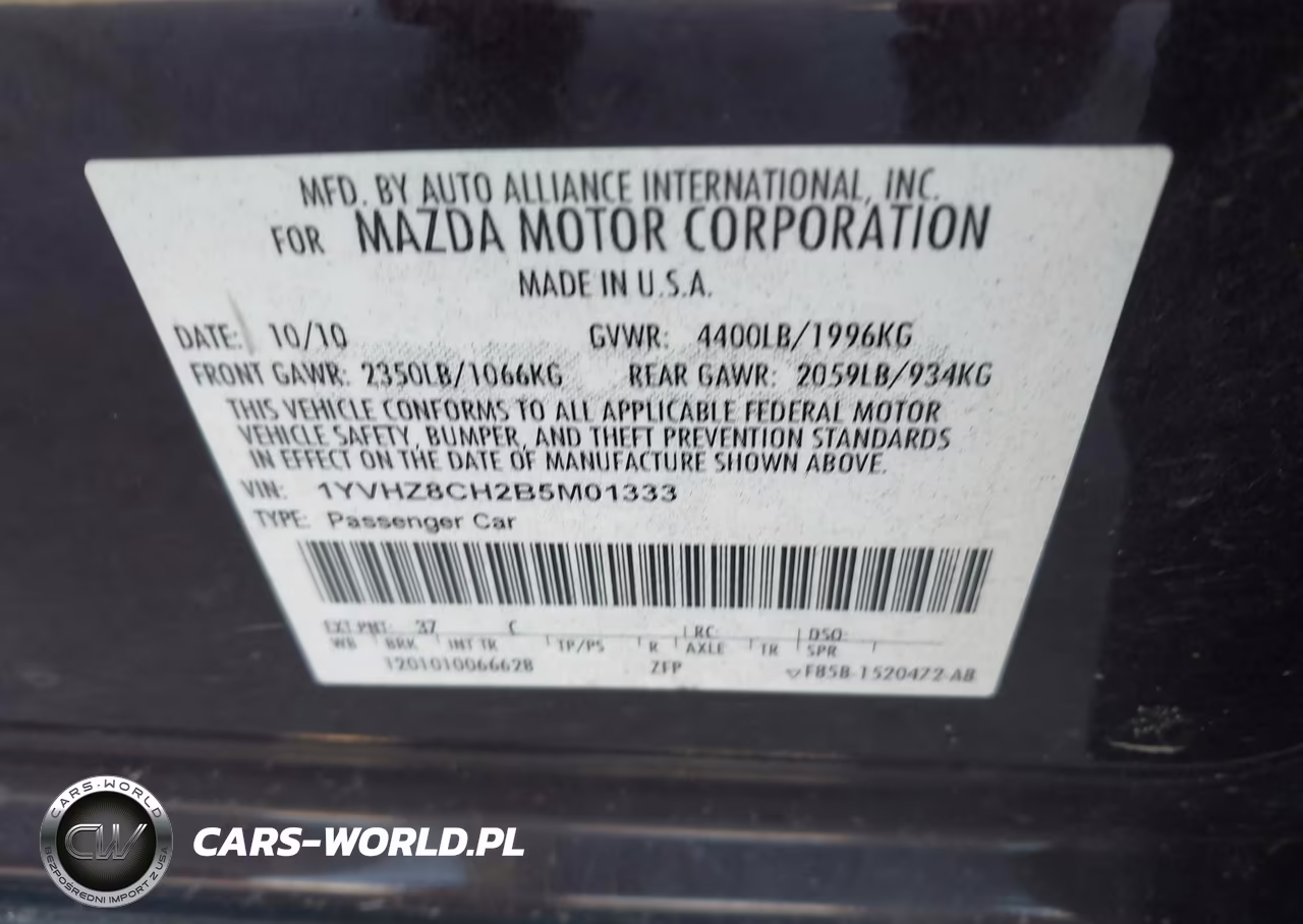 2011 Mazda Mazda6 I Touring VIN:1YVHZ8CH2B5M01333 - 9