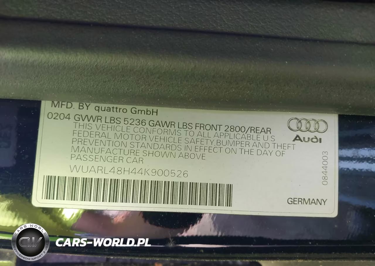 2004 Audi S4 VIN:WUARL48H44K900526 - 9