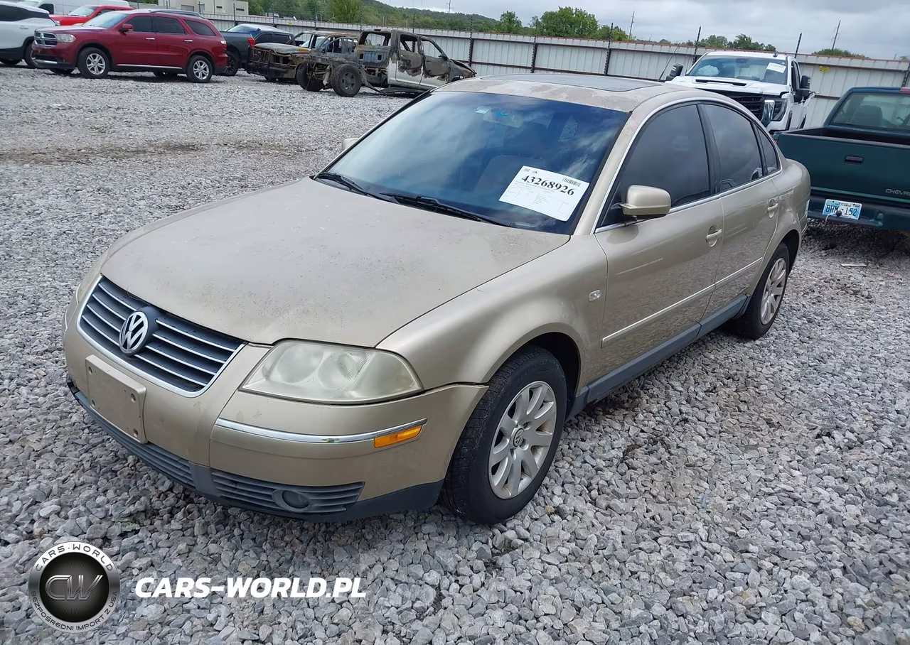 2001 Volkswagen Passat Gls VIN:WVWPD63B41P206708 - 2