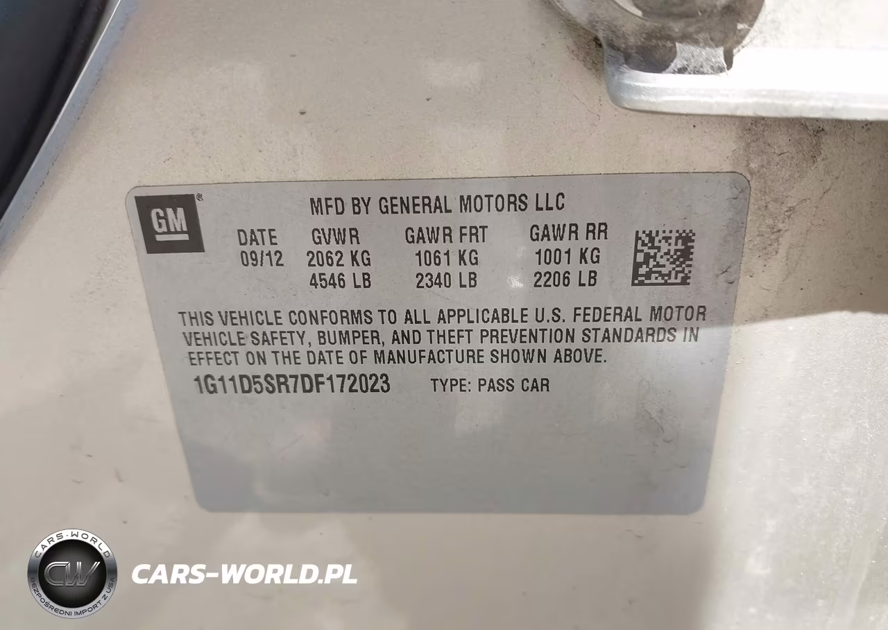 2013 Chevrolet Malibu Eco VIN:1G11D5SR7DF172023 - 9