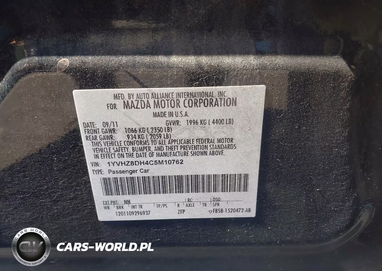 2012 Mazda Mazda6 I Touring VIN:1YVHZ8DH4C5M10762 - 9