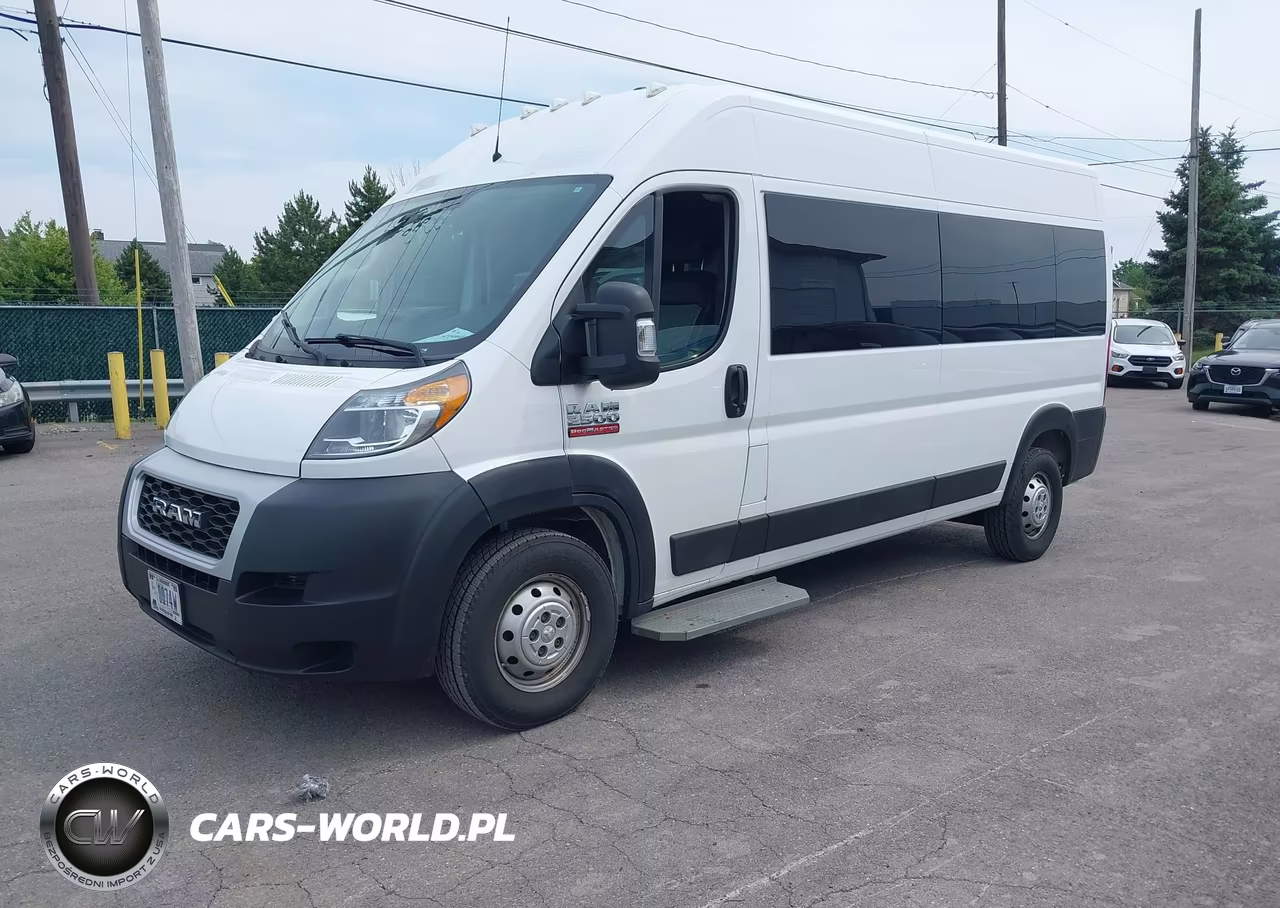 2019 Ram Promaster 2500 Window Van High Roof 159 Wb VIN:3C6TRVPG2KE502514 - 2