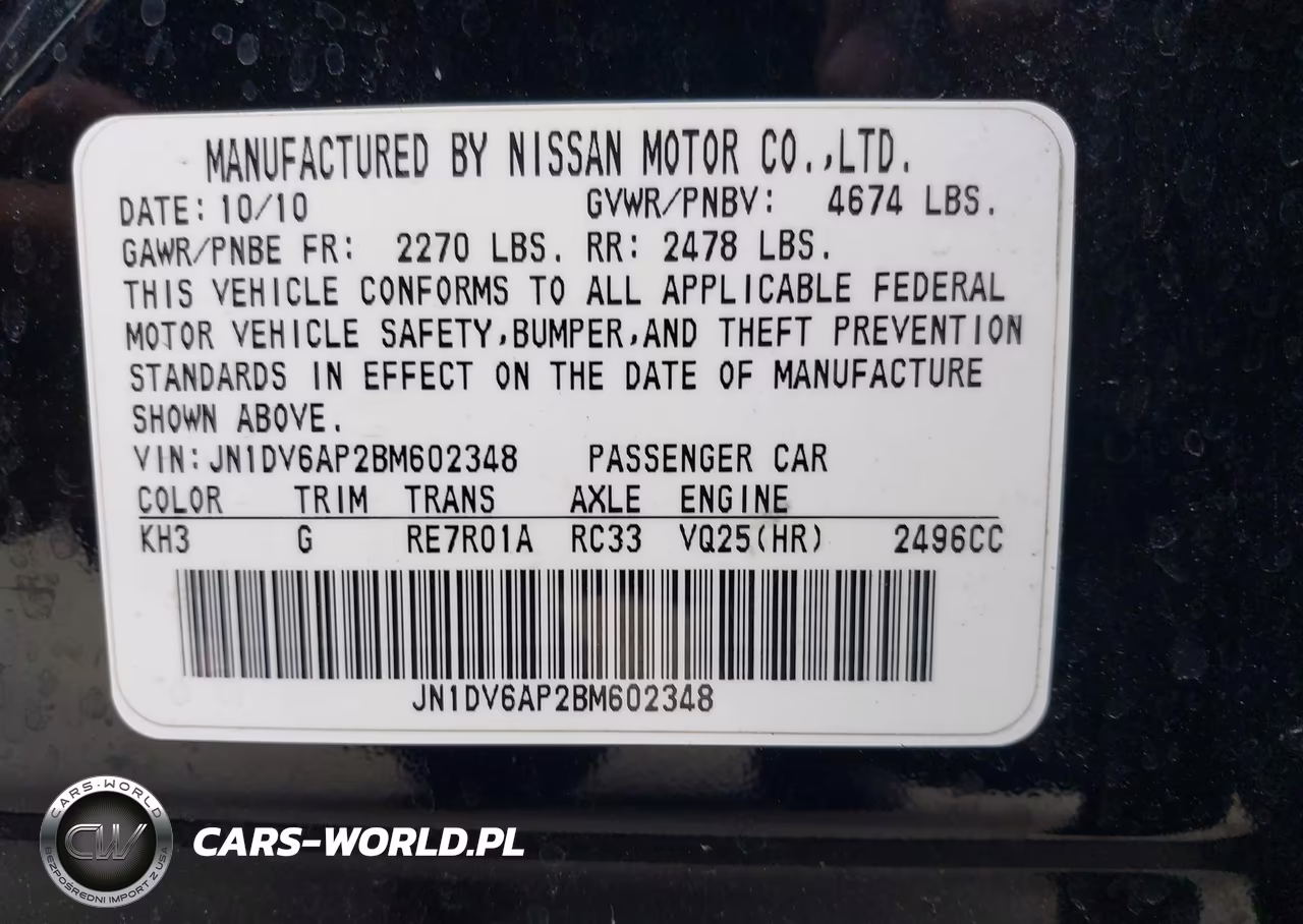 2011 Infiniti G25 Journey VIN:JN1DV6AP2BM602348 - 9