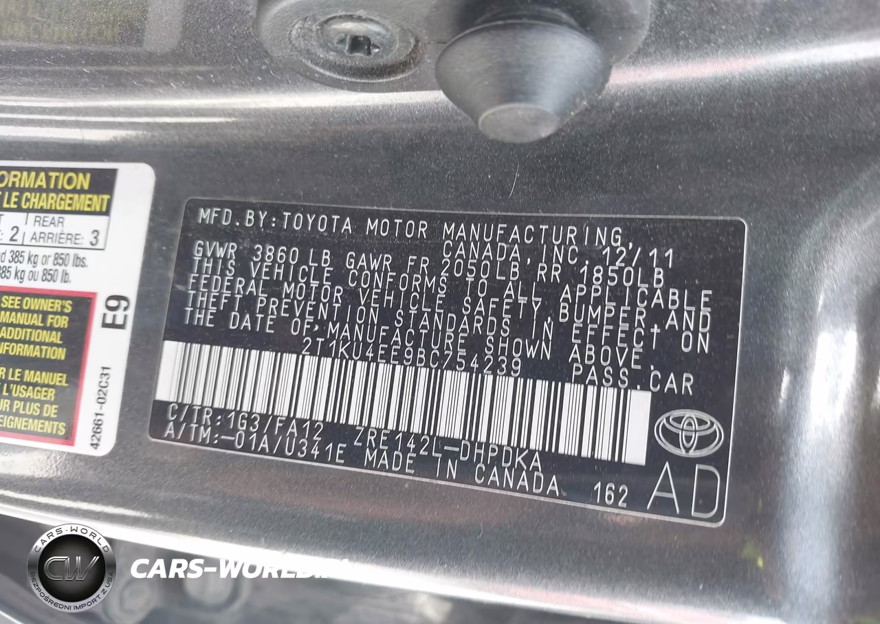 2011 Toyota Matrix VIN:2T1KU4EE9BC754239 - 9