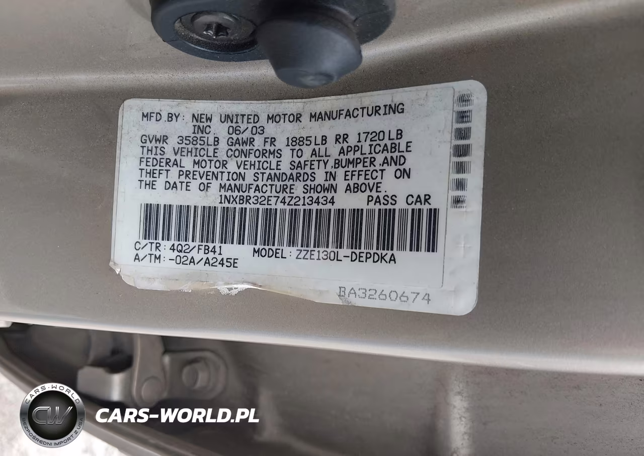 2004 Toyota Corolla Ce VIN:1NXBR32E74Z213434 - 9