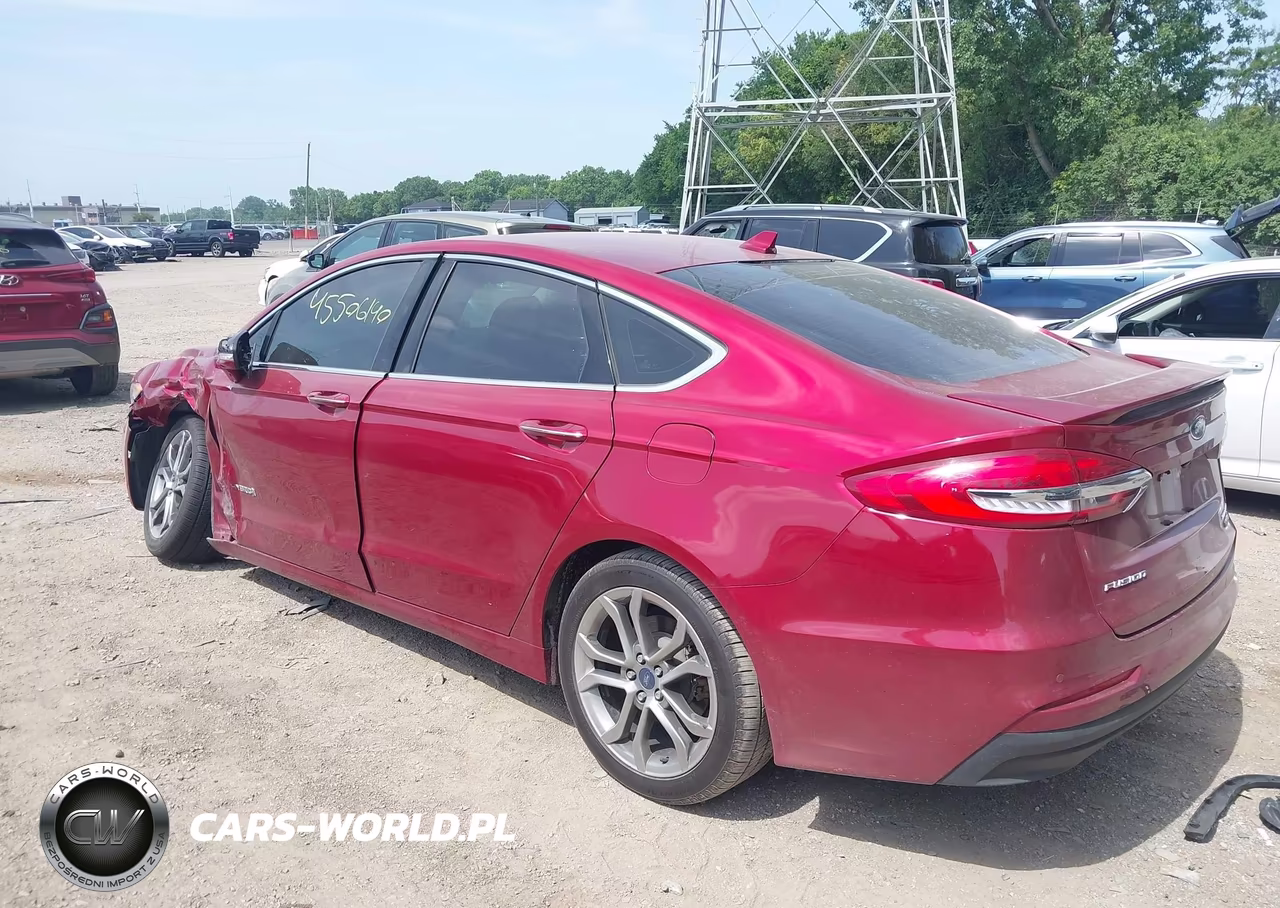 2019 Ford Fusion Hybrid Titanium VIN:3FA6P0RU0KR227421 - 3