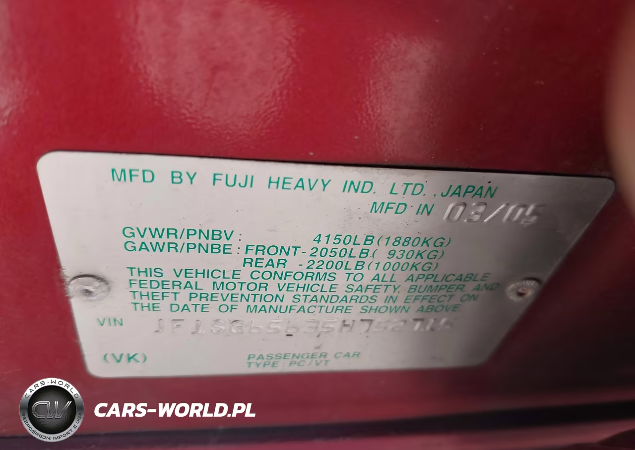 2005 Subaru Forester 2.5Xs VIN:JF1SG65635H752715 - 9