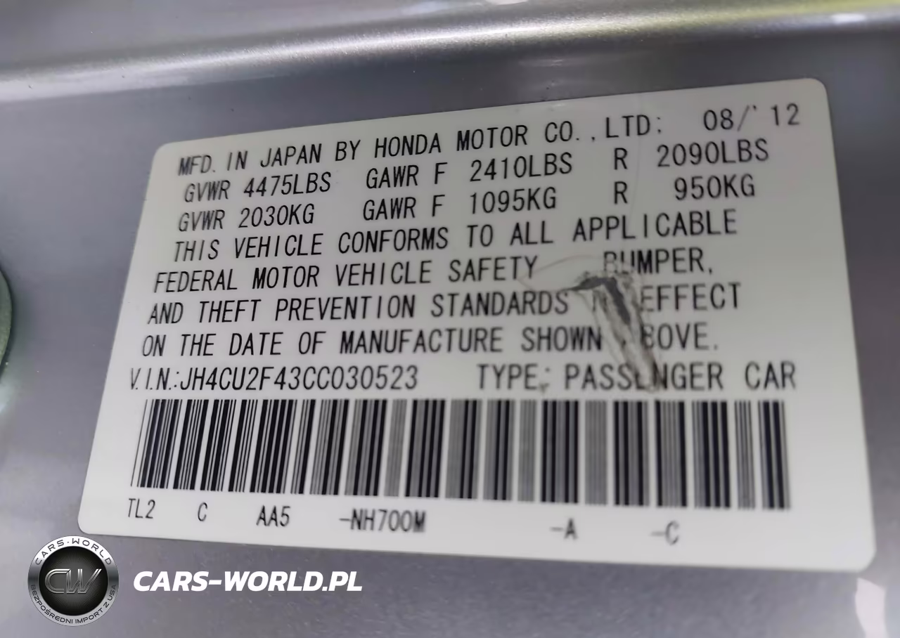2012 Acura Tsx 2.4 VIN:JH4CU2F43CC030523 - 9