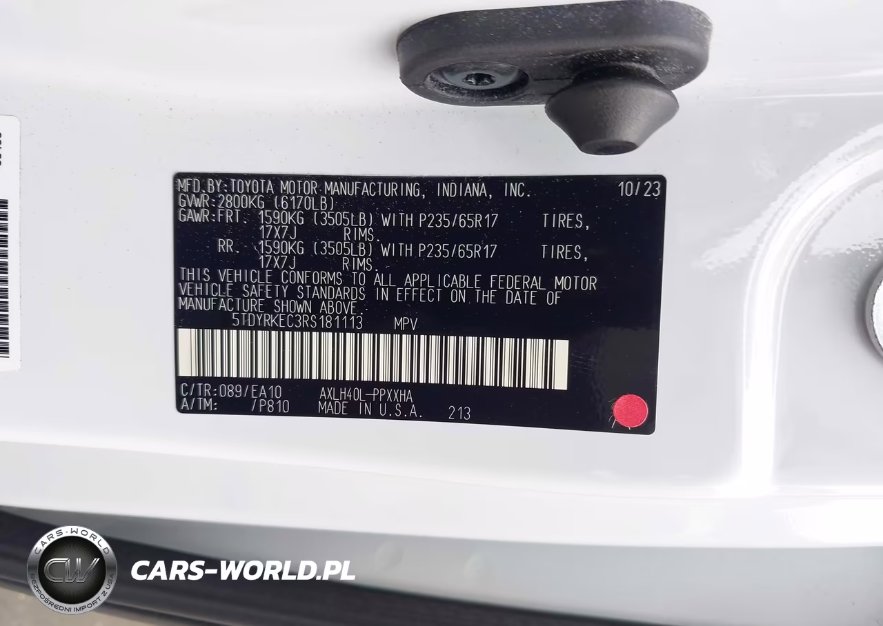 2024 Toyota Sienna Xle VIN:5TDYRKEC3RS181113 - 9