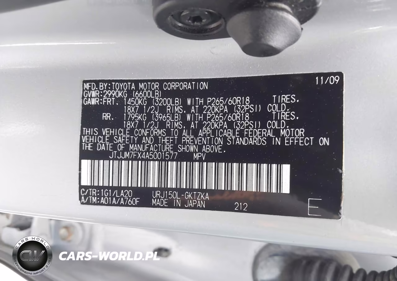 2010 Lexus Gx 460 Premium VIN:JTJJM7FX4A5001577 - 9