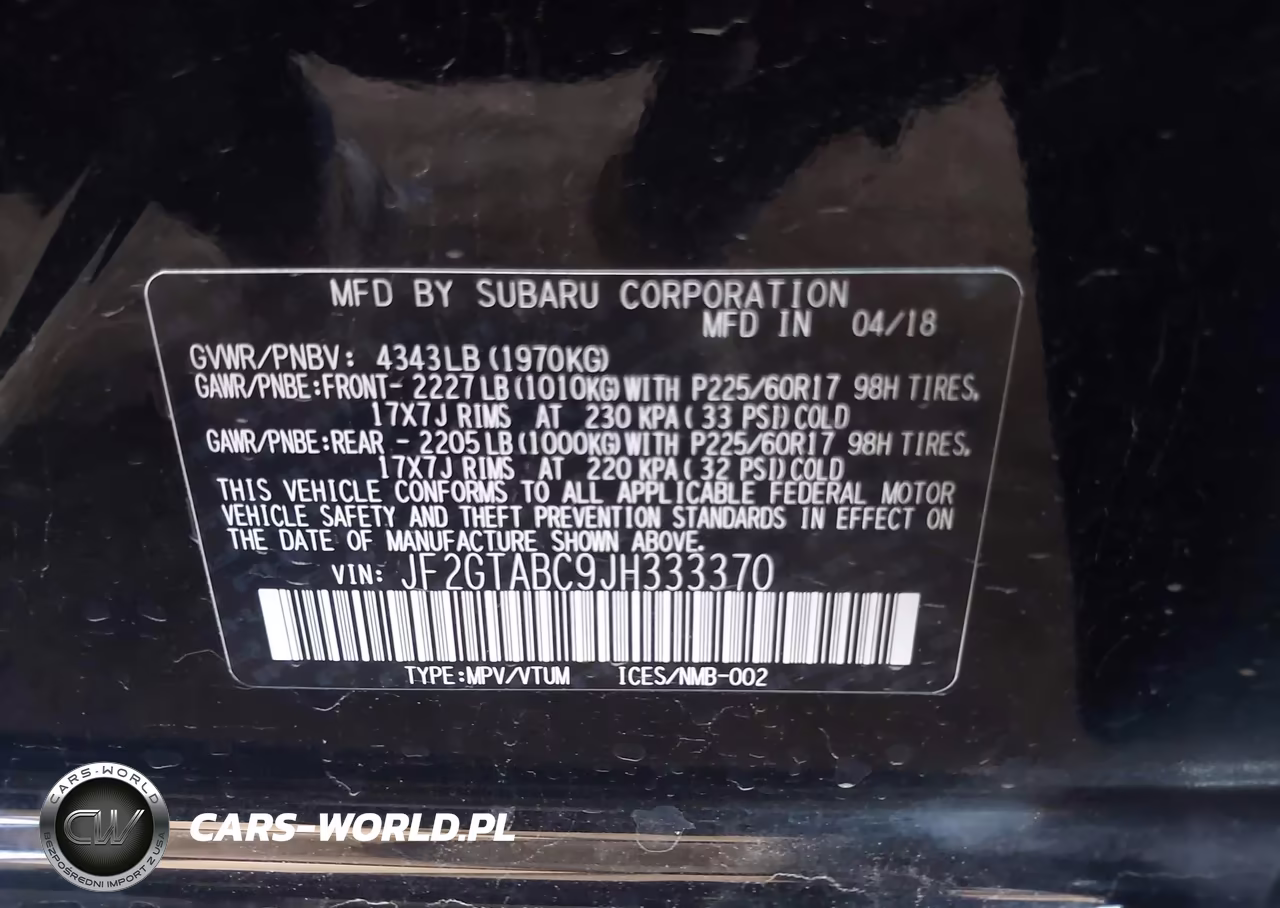 2018 Subaru Crosstrek 2.0I Premium VIN:JF2GTABC9JH333370 - 9