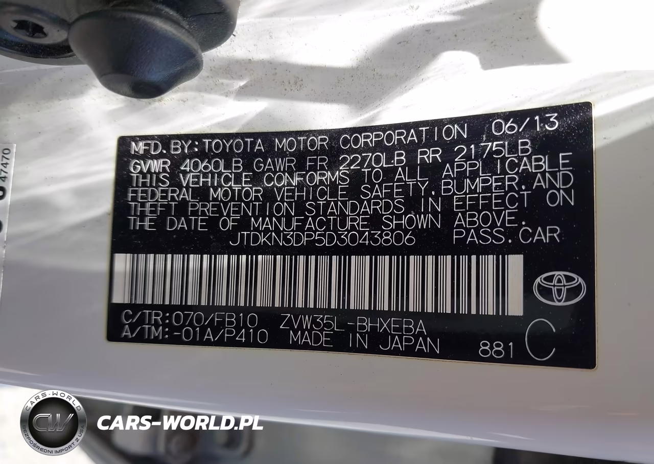 2013 Toyota Prius Plug-In VIN:JTDKN3DP5D3043806 - 9